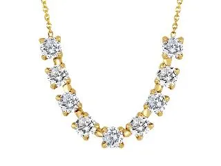 10k Yellow Gold Diamond Necklace