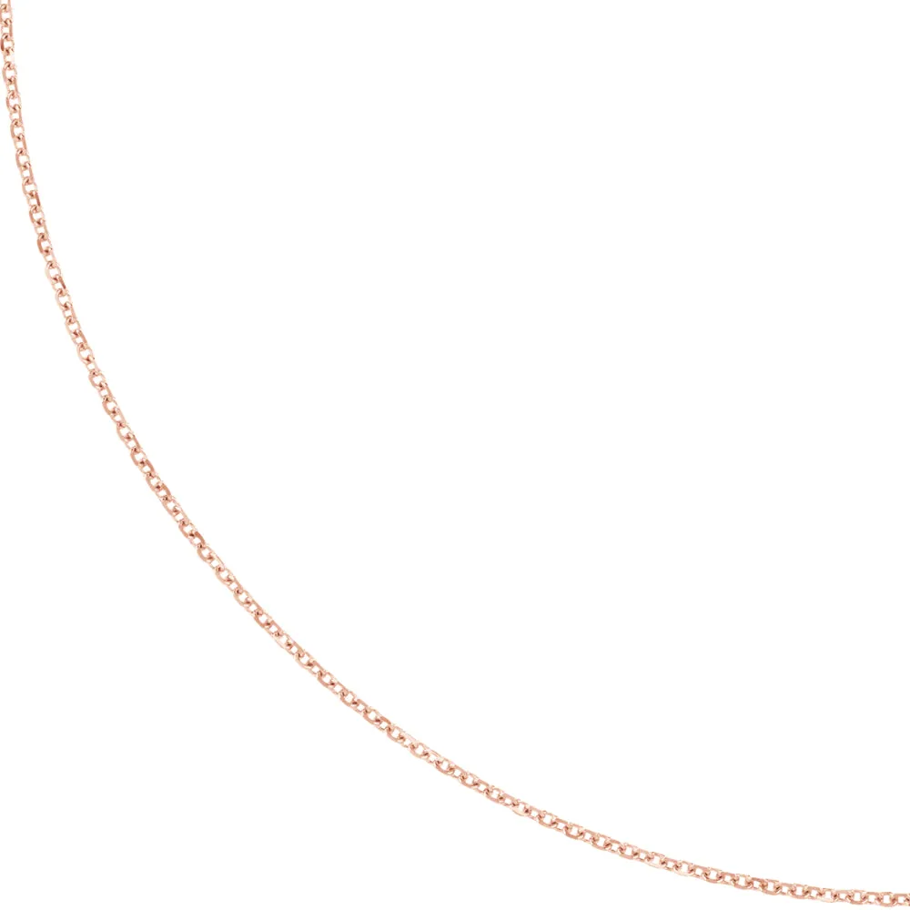 14k Gold Diamond-Cut Cable Chain