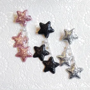 2-Way Glitter Star Clips (3 Colors)