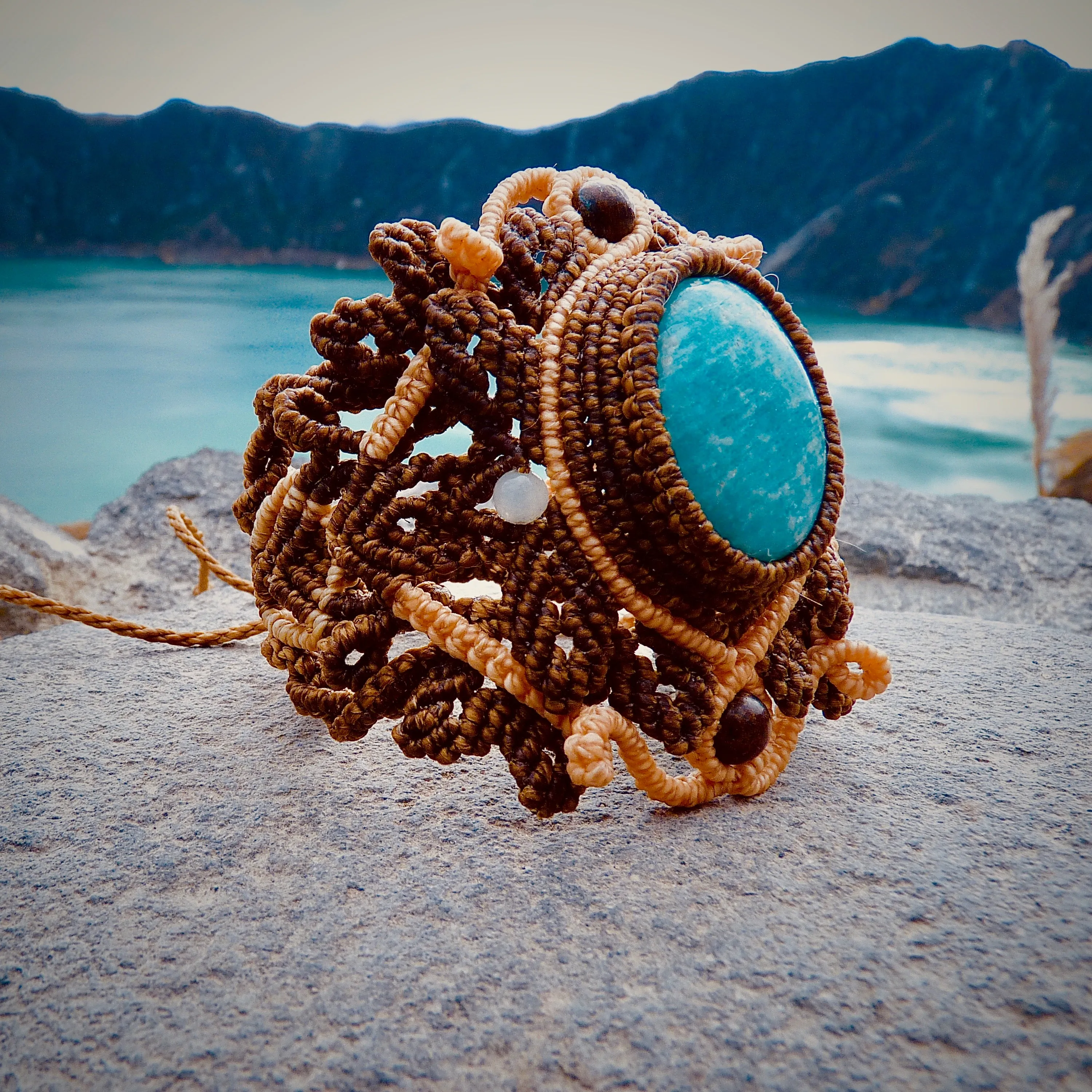 Amazonite bracelet (unique design)