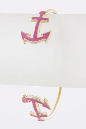 Anchor Charm Cuff