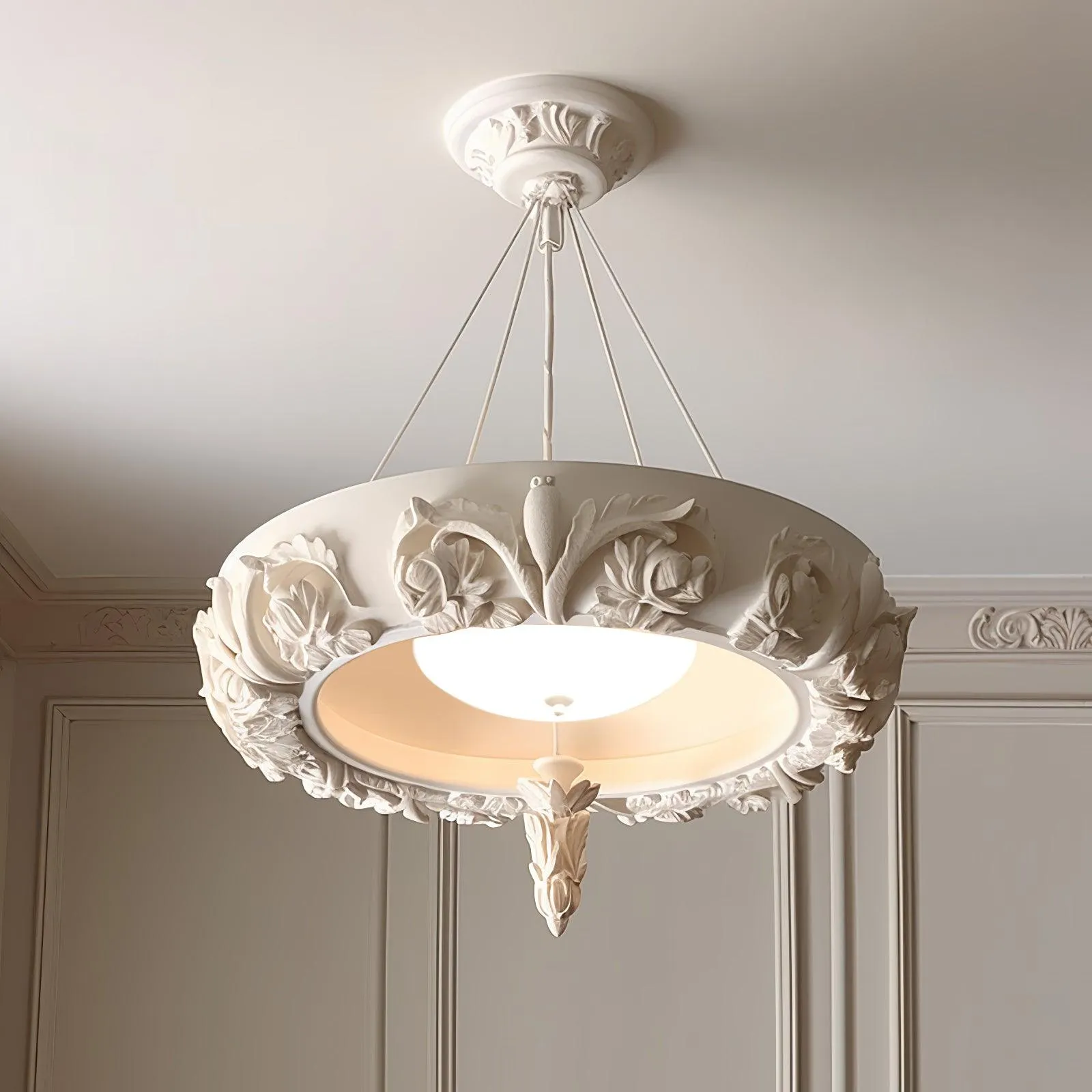 Artistic Carved Chandelier