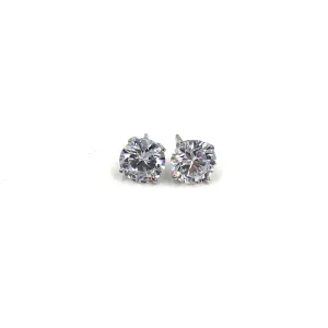 Ashley Gold Sterling Silver CZ Stud Earrings