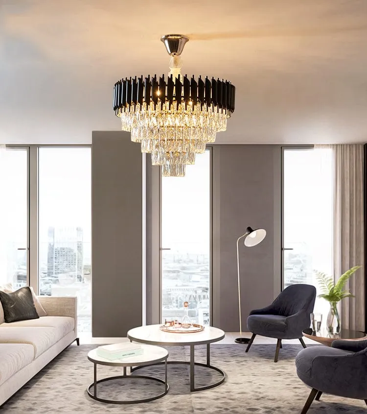 Black Mamba Round Chandelier