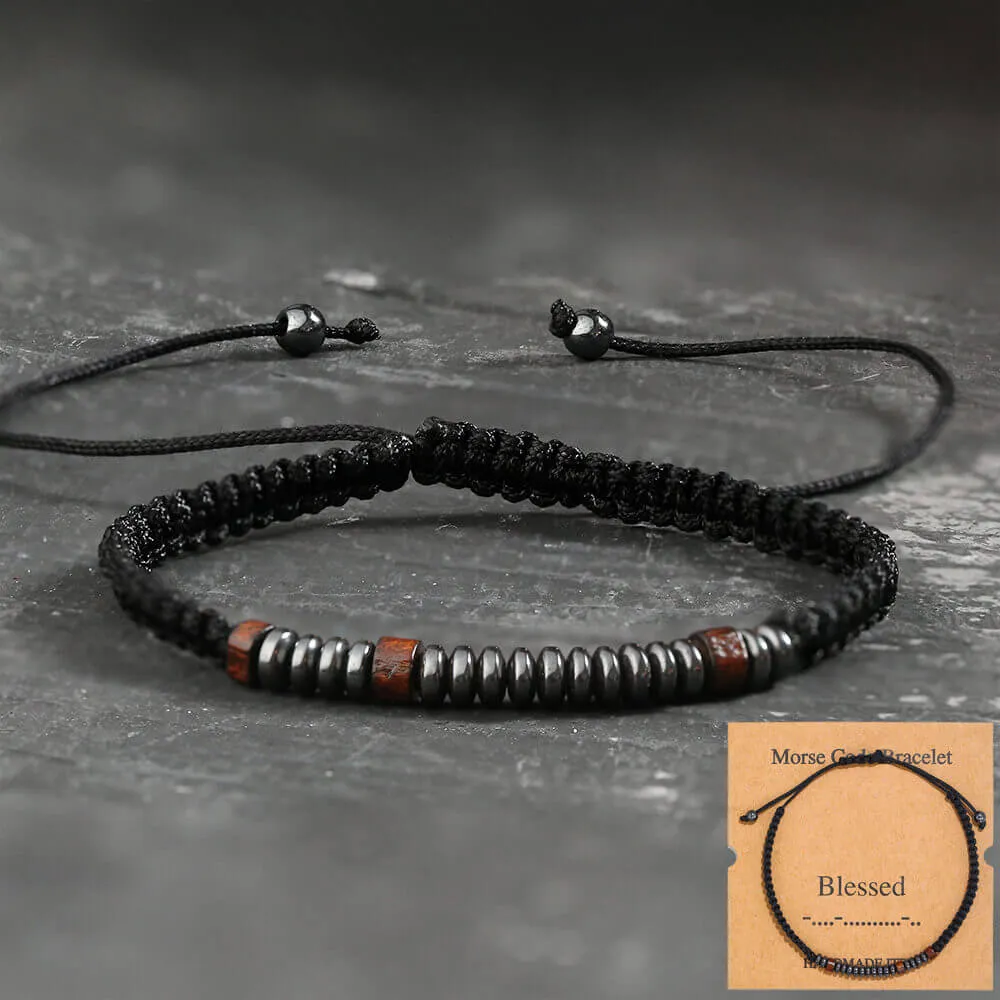 Blessed Morse Code Bracelet