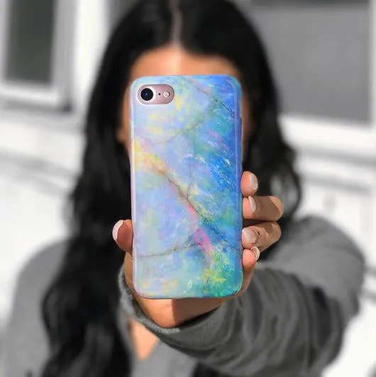 Blue Opal iPhone Case