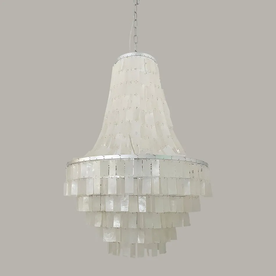 Boho Shell Tiered Chandelier