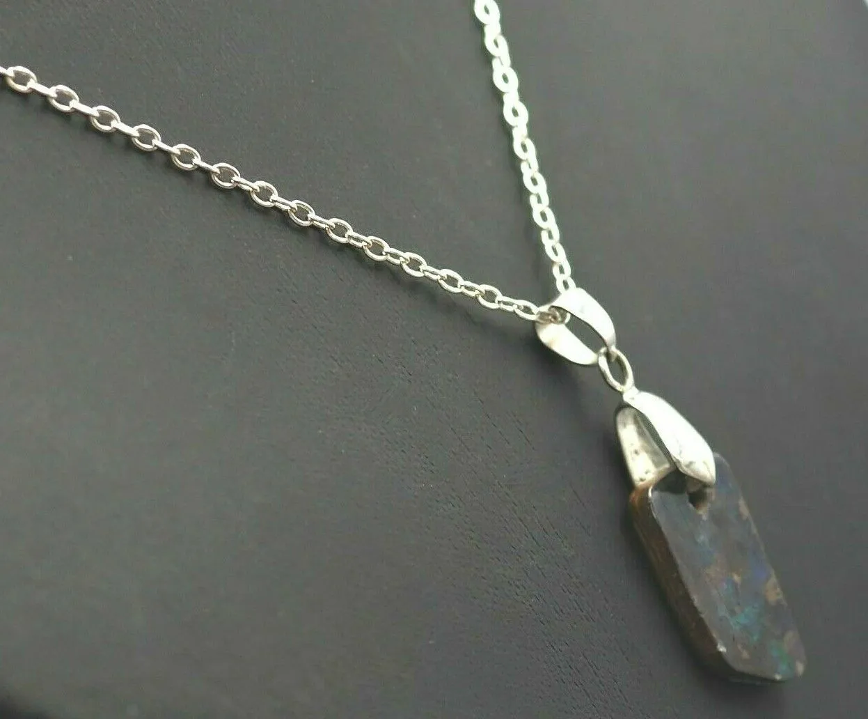 Boulder Opal Gold Plated Pendant