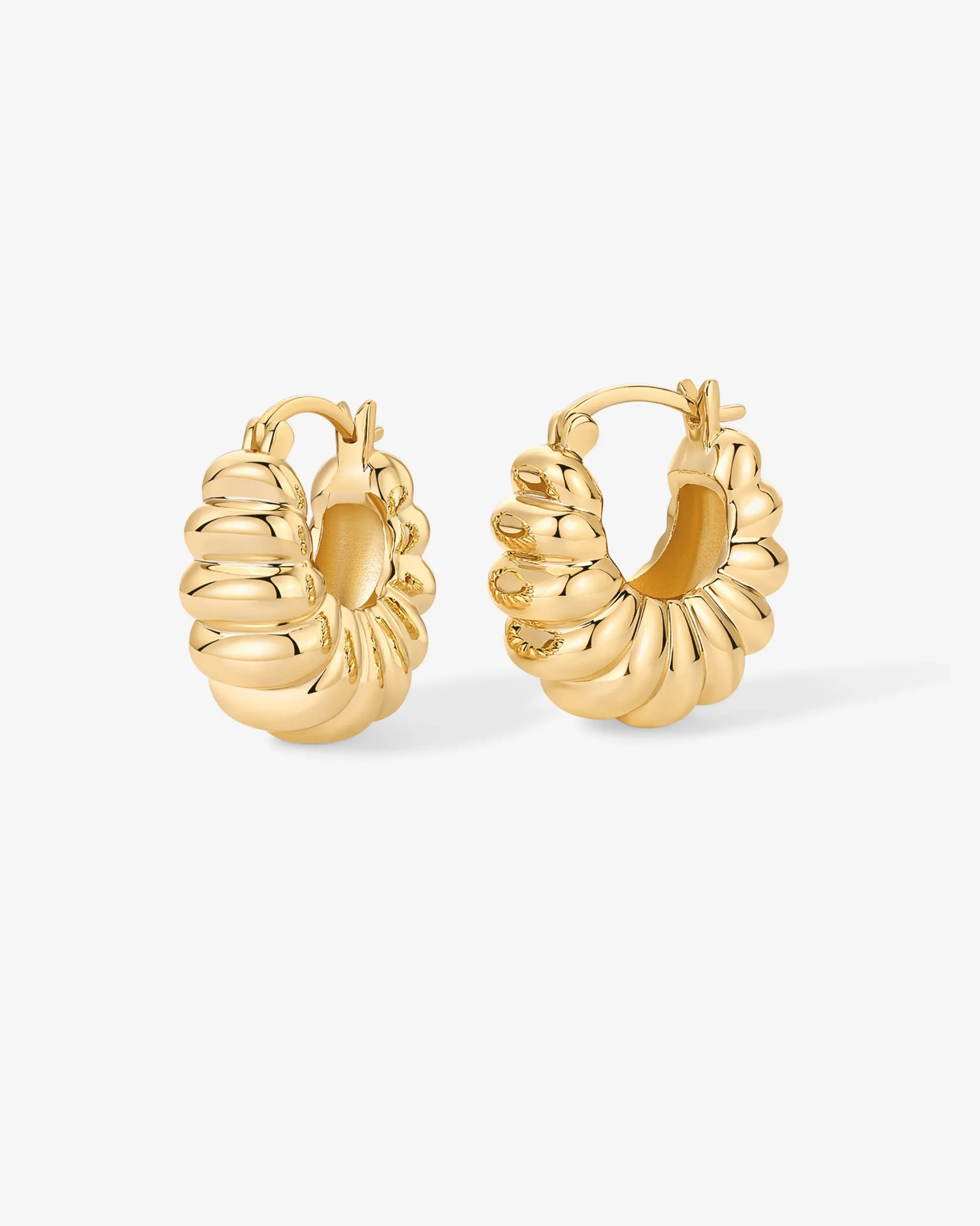 Chunky Ribbed Retro Hoops