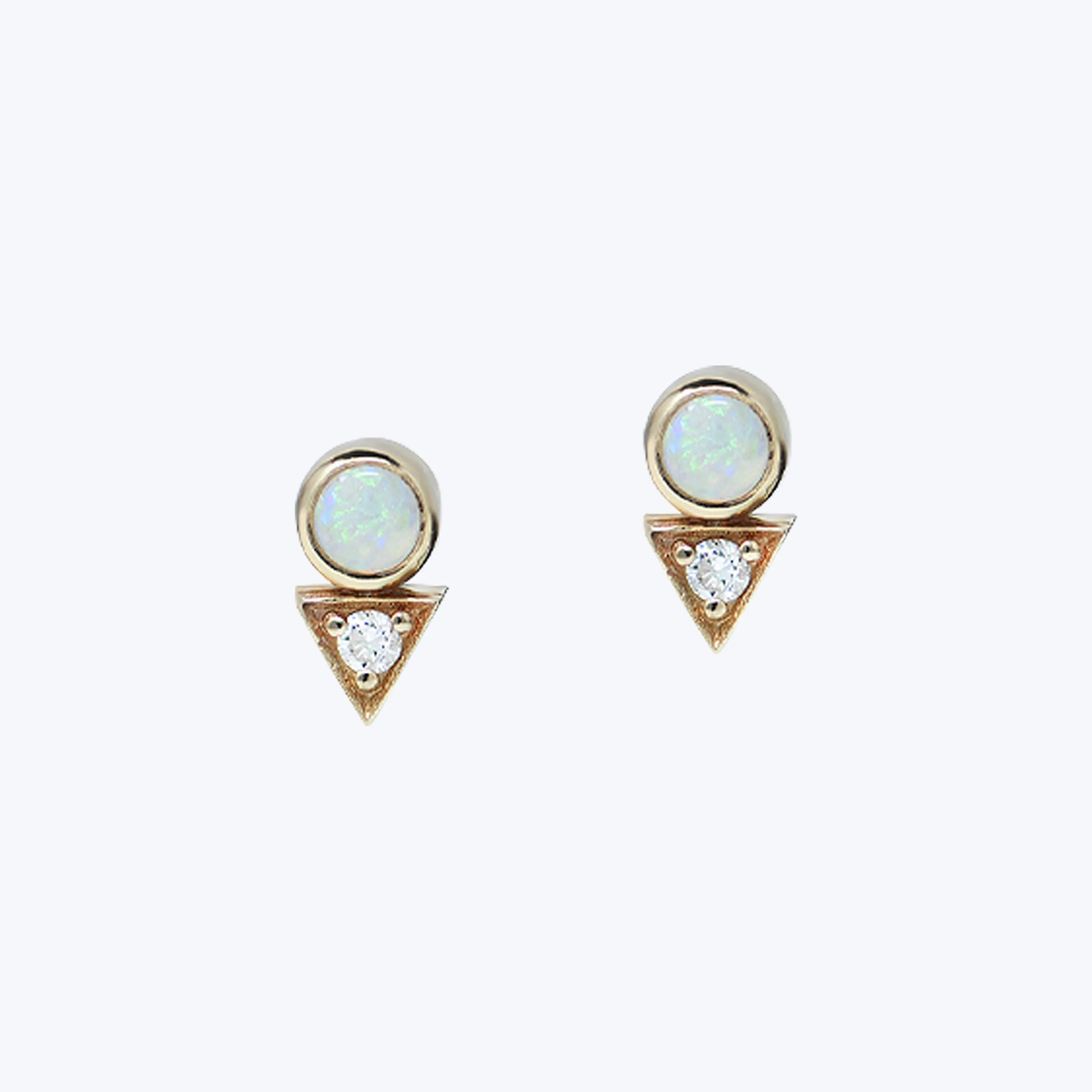 Cleo Deco Opal Studs