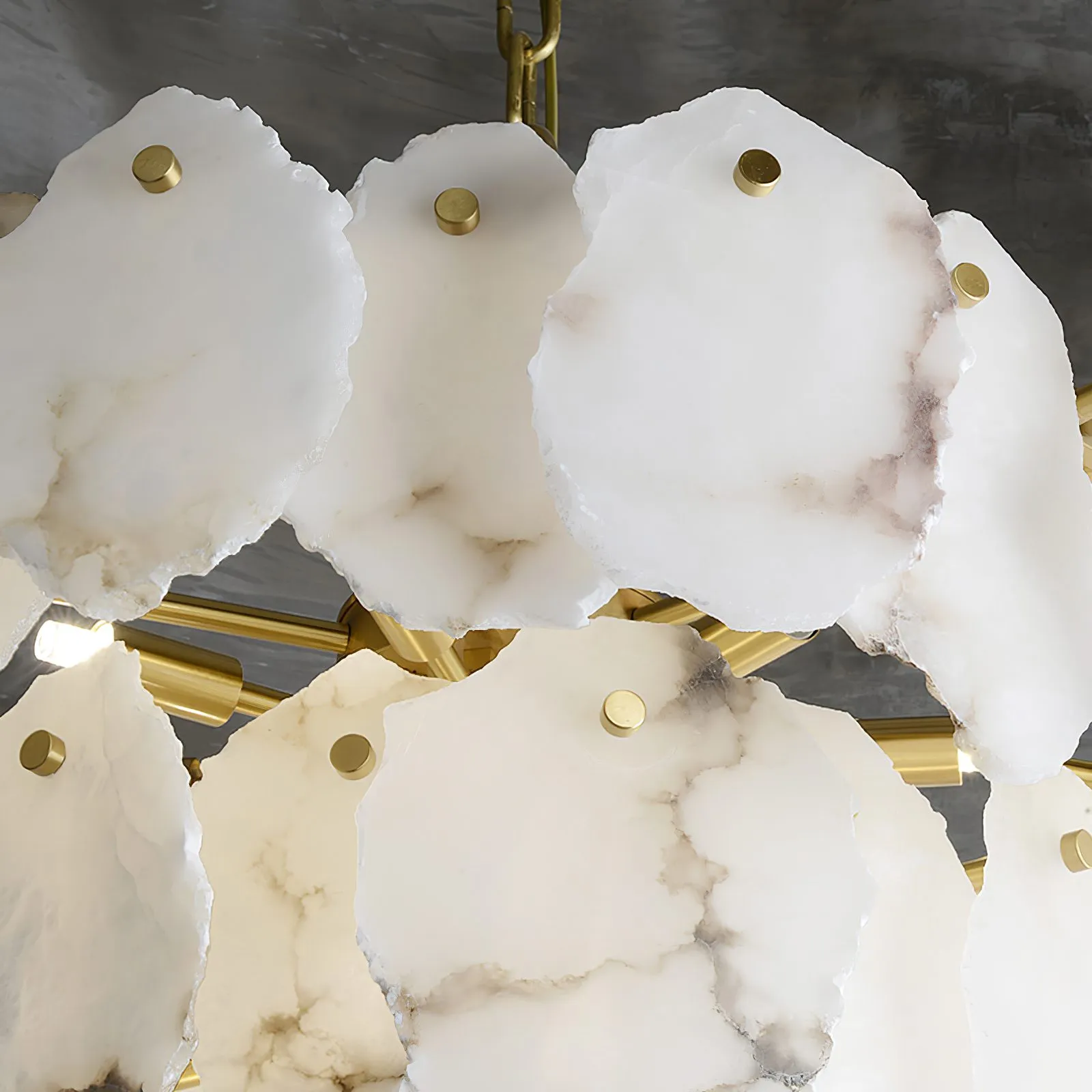 Crescent Alabaster Chandeliers