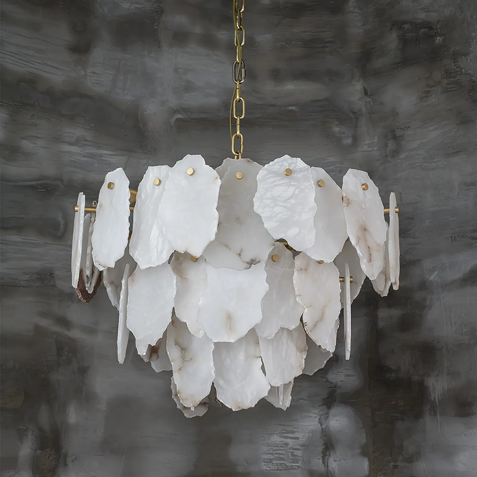 Crescent Alabaster Chandeliers