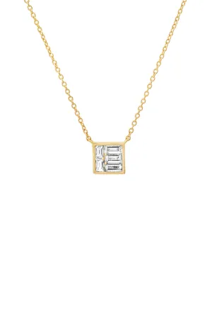 Diamond Square Illusion Necklace