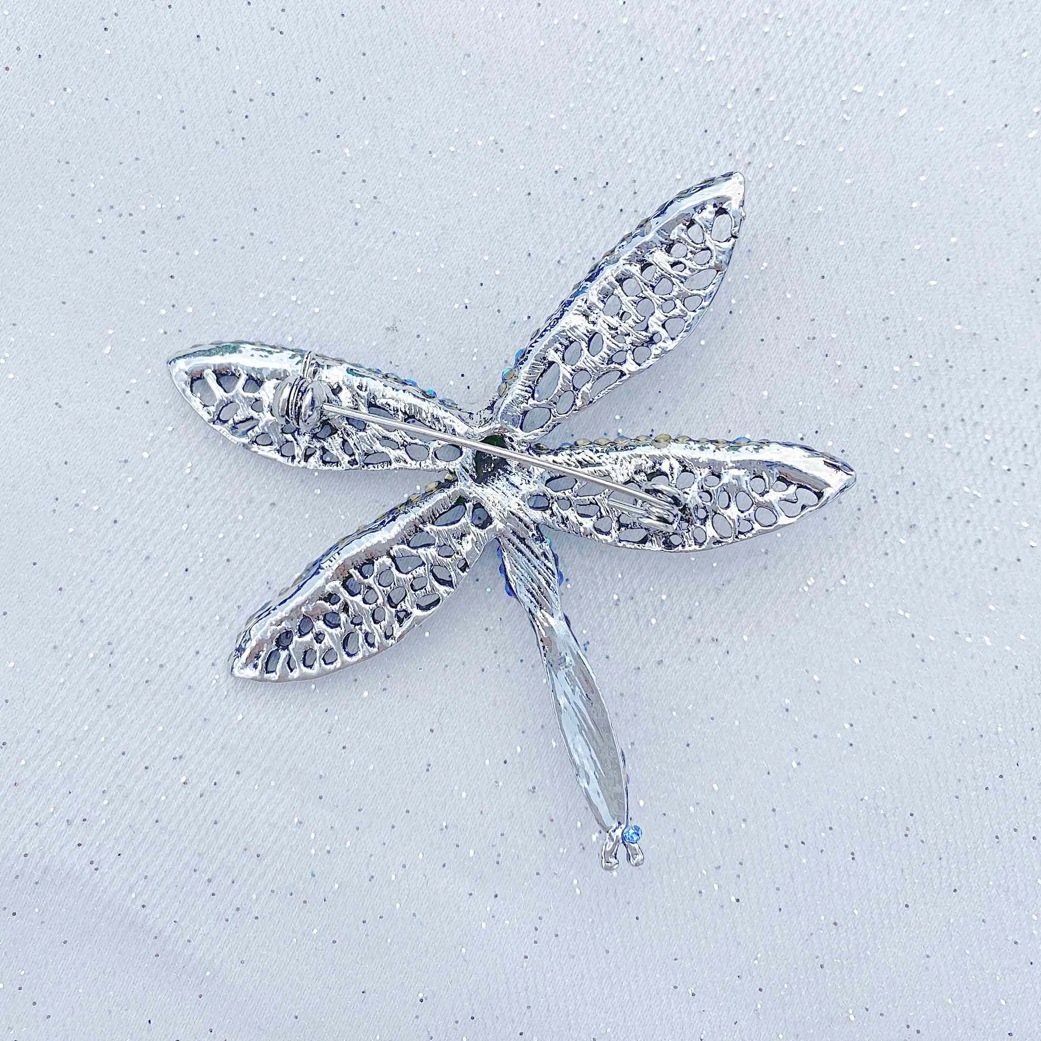 Dragonfly Brooch Blue