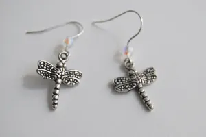 Dragonfly Earrings | Cute Dragonfly Charm Earrings | Forest Jewelry