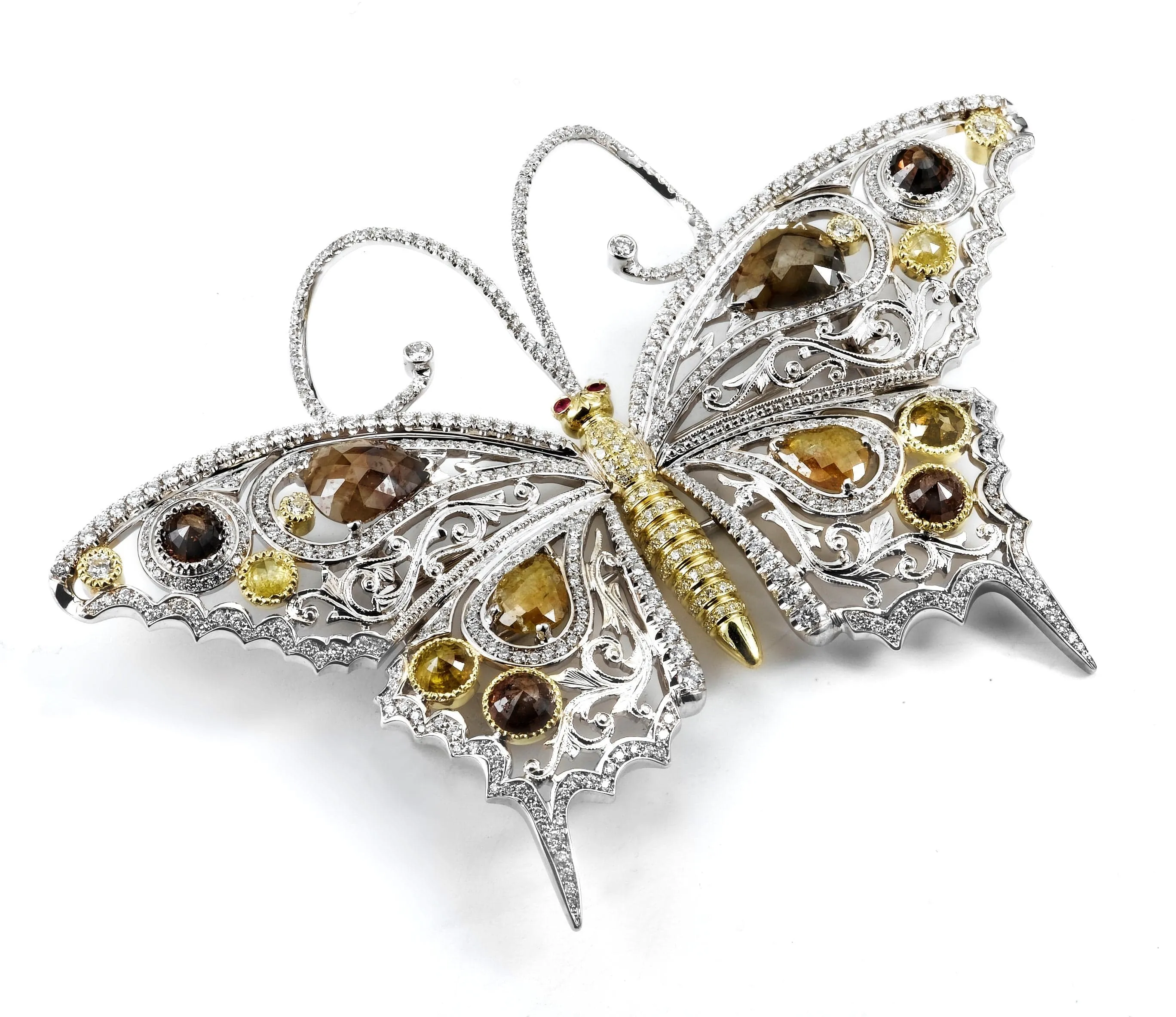 Dreaming in Color Butterfly Brooch