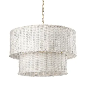 Erma 6 Lights 22 in. Chandelier Bronze Finish