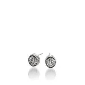 Essence Pave Diamond Stud Earrings