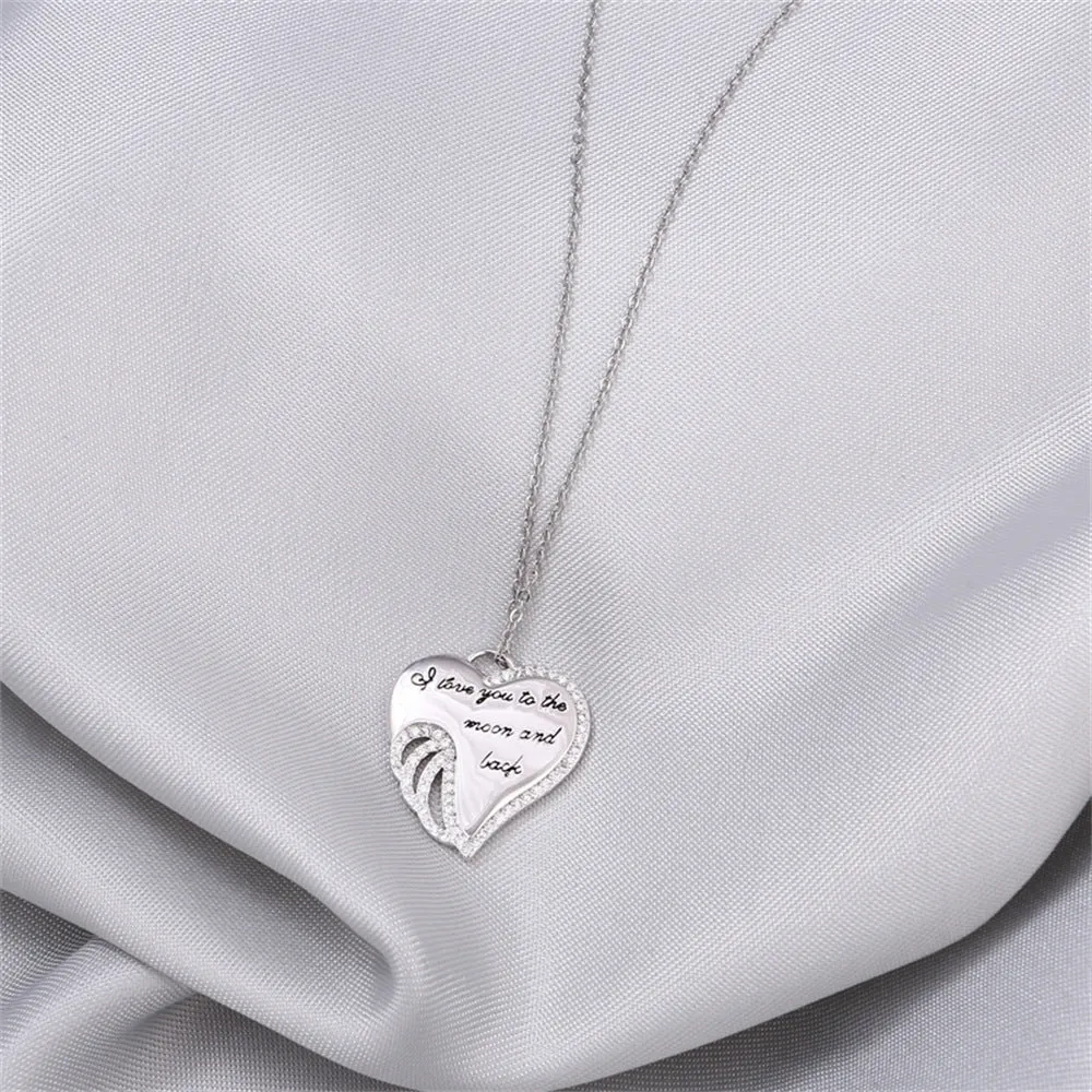 Eternal Heart Diamond Love Design Gift Box Necklace for Wife