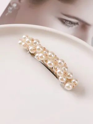 Faux Pearl Decor Hair Clip for Women Barrette Styling Hair Accessories