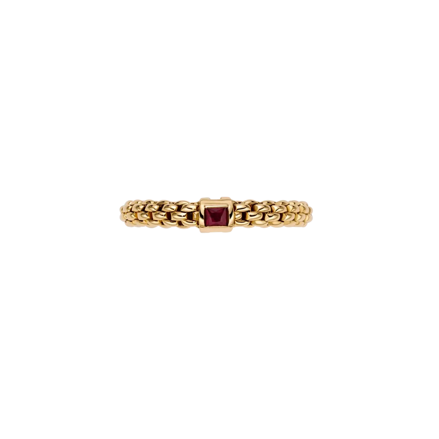 Fope Souls Collection 18k Yellow Ruby Flex'it Ring