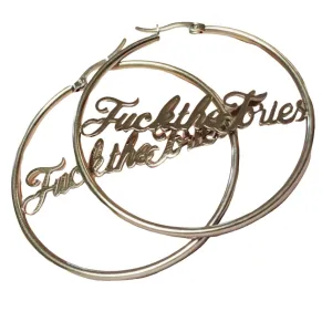 Fuck The Tories - Hoop Earrings