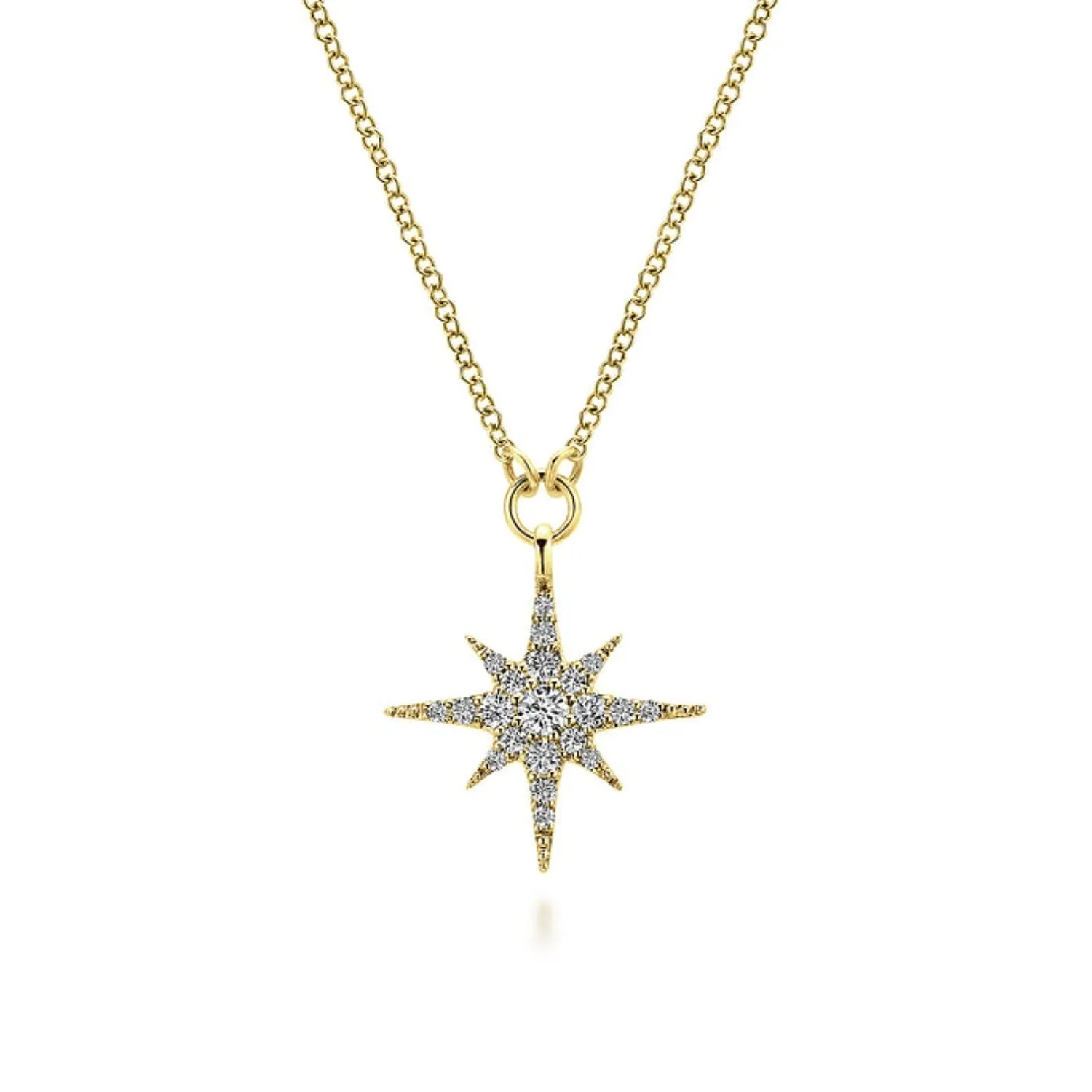 Gabriel & Co. Pave Diamond "Star" Pendant