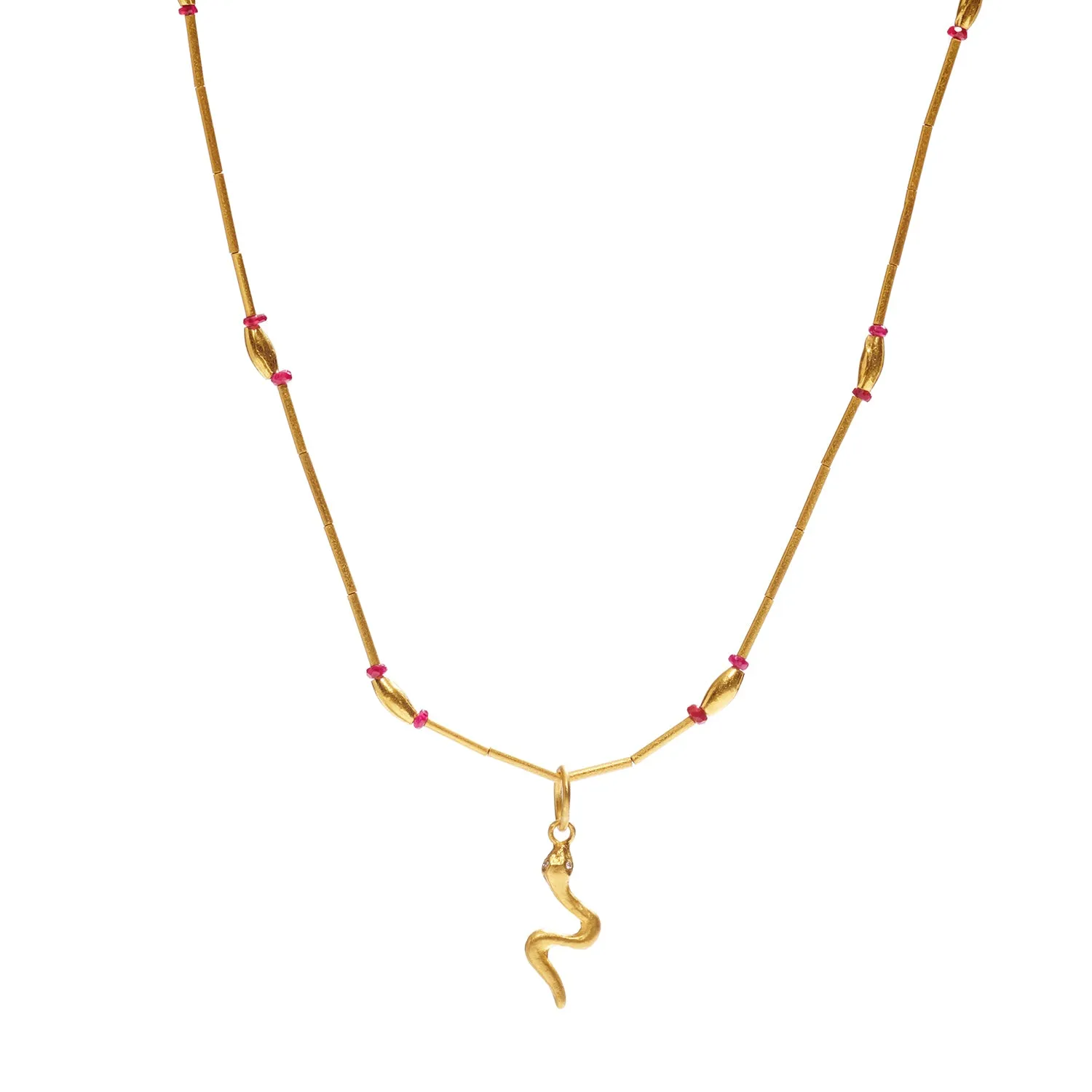 Gold and Ruby Necklace