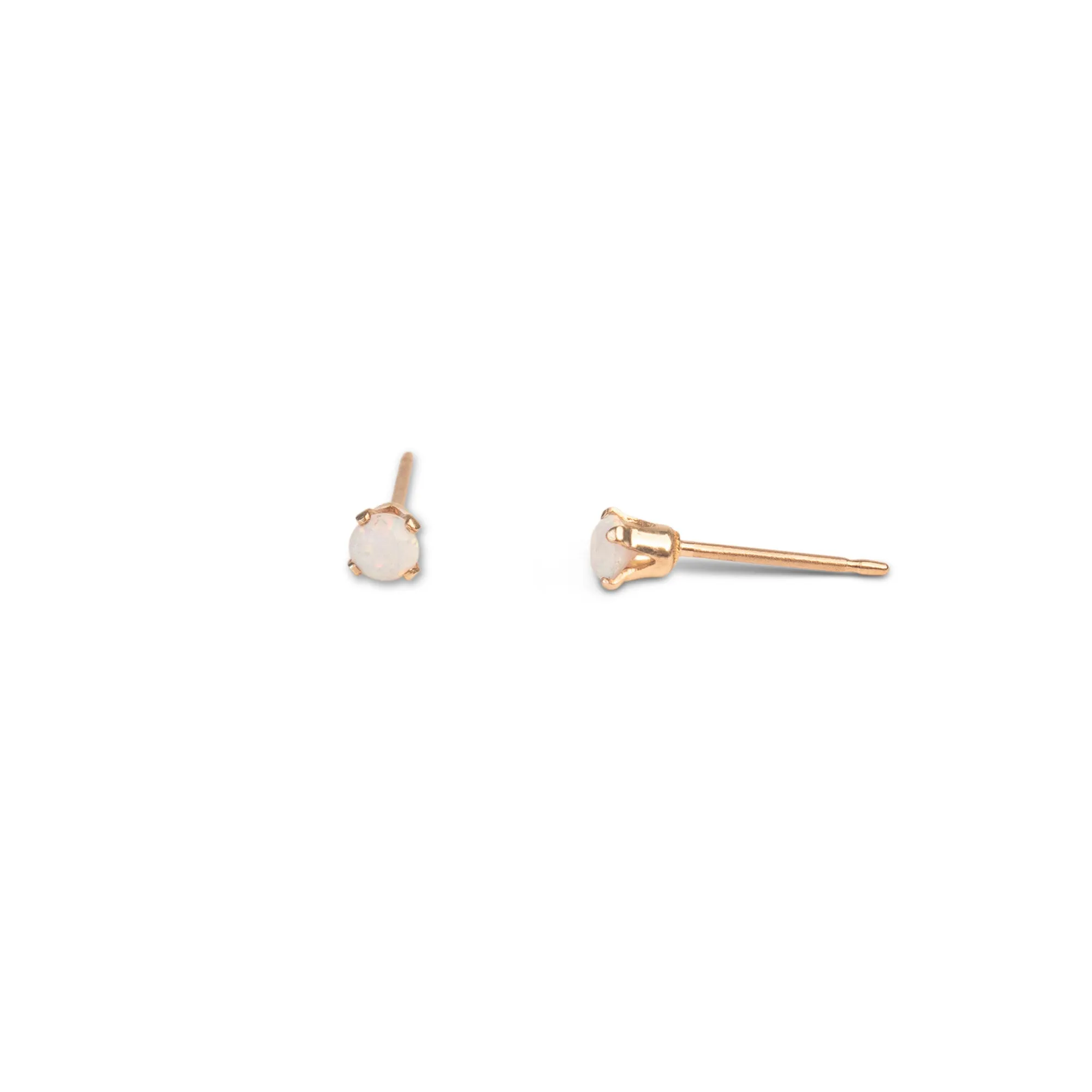 Gold Filled Lab Opal Studs