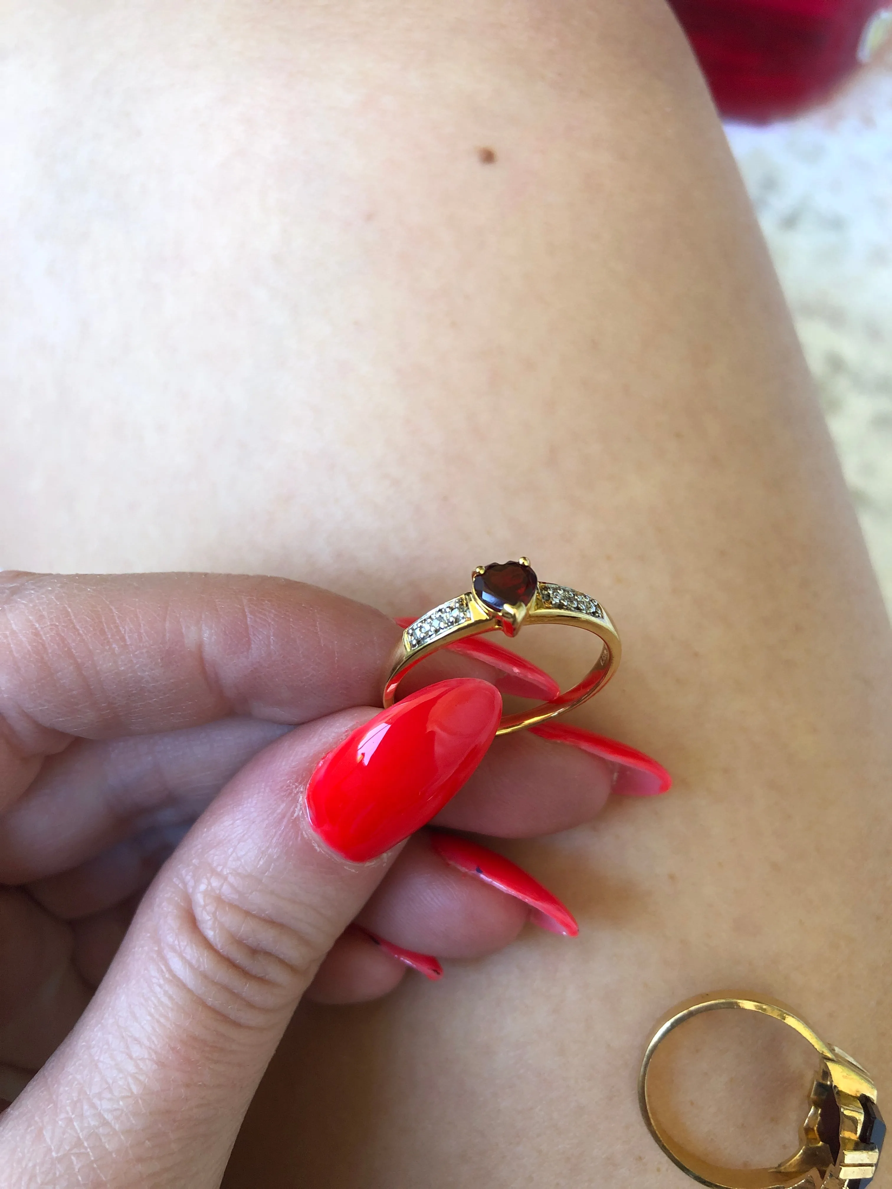 Gold Filled Ruby Rings