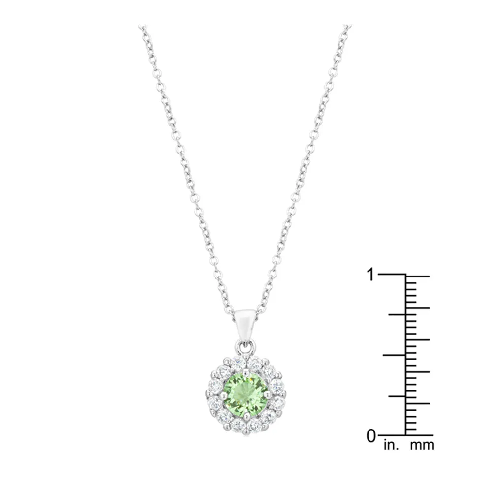 J Goodin Cubic Zirconia Classic Wedding Anniversary Style Bella Bridal Pendant in Peridot For Women