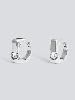 Landscape Signet Hoop Earrings