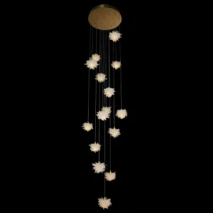 Luxury Floating Crystal Rock Chandelier for Staircase/Foyer