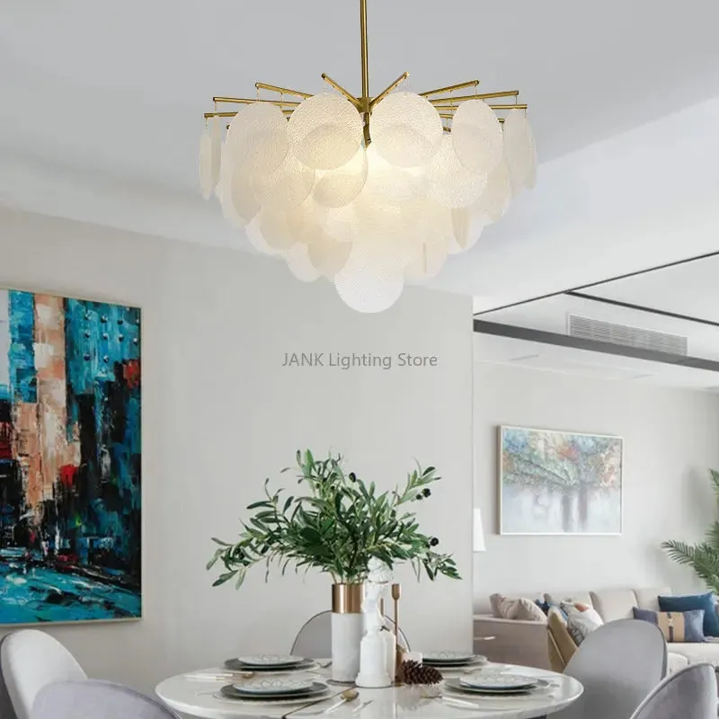 Luxury Glass LED Pendant Chandelier for Living Room and Dining Island by Mansion Lighting