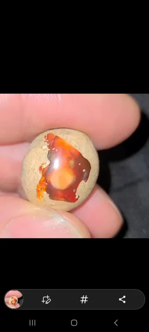 Mexican Fire Opal Cabochon