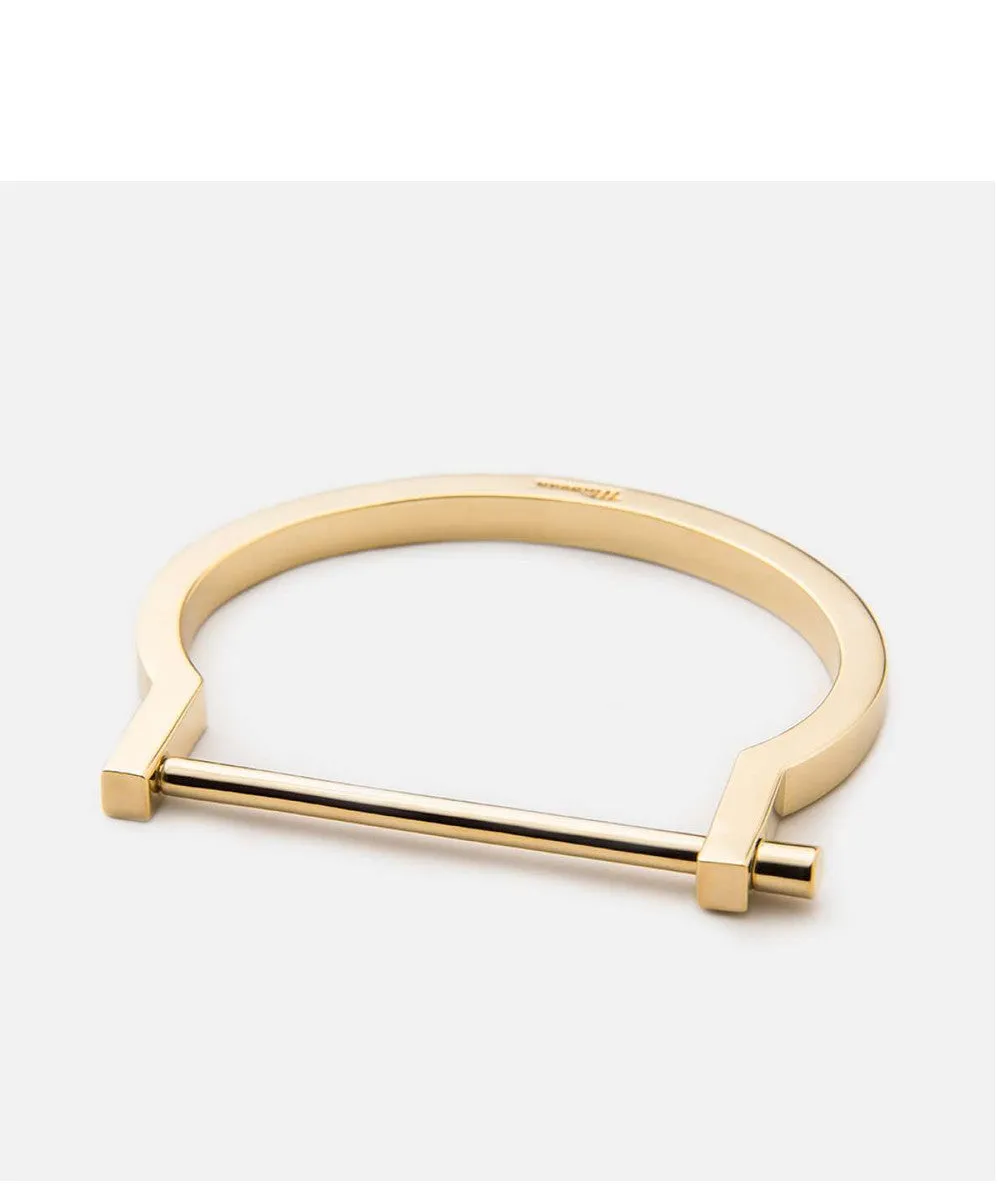 Miansai Modern Screw Cuff Gold