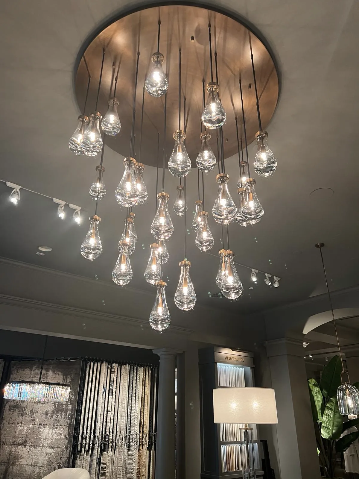 Modern Floating Raindrop Chandelier for Living Room/Staircase/Foyer