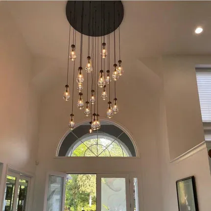 Modern Floating Raindrop Chandelier for Living Room/Staircase/Foyer