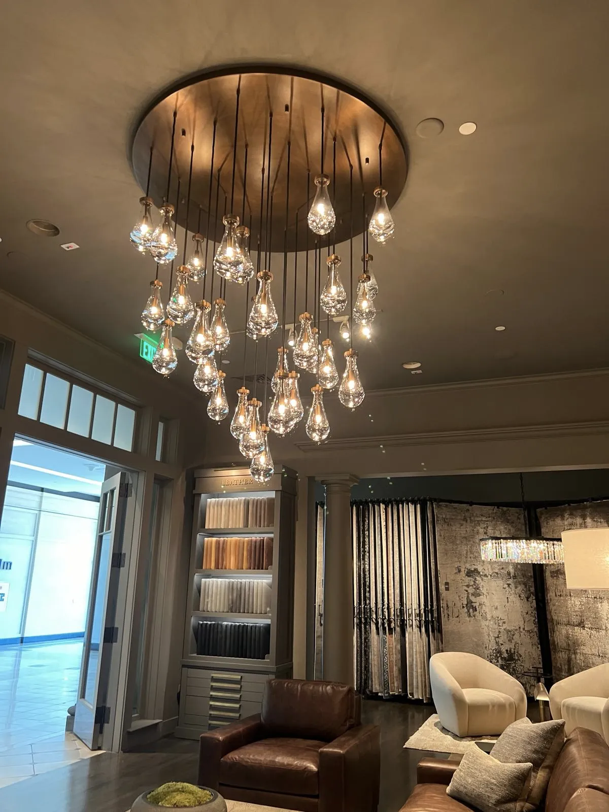 Modern Floating Raindrop Chandelier for Living Room/Staircase/Foyer