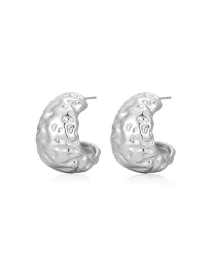 Molten Hoops- Silver