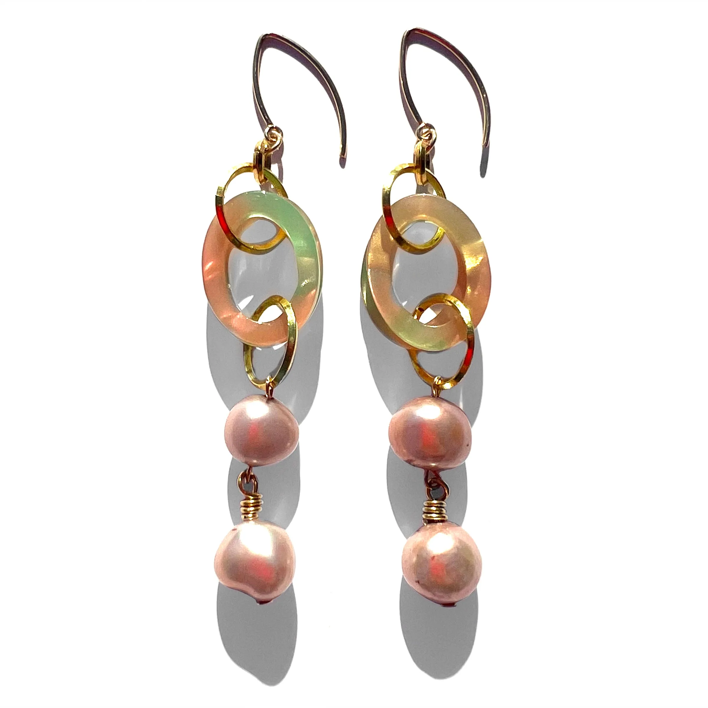 MPR x THE IMAGINARIUM: Opal Acetate with Blush Pearl Drop Earrings