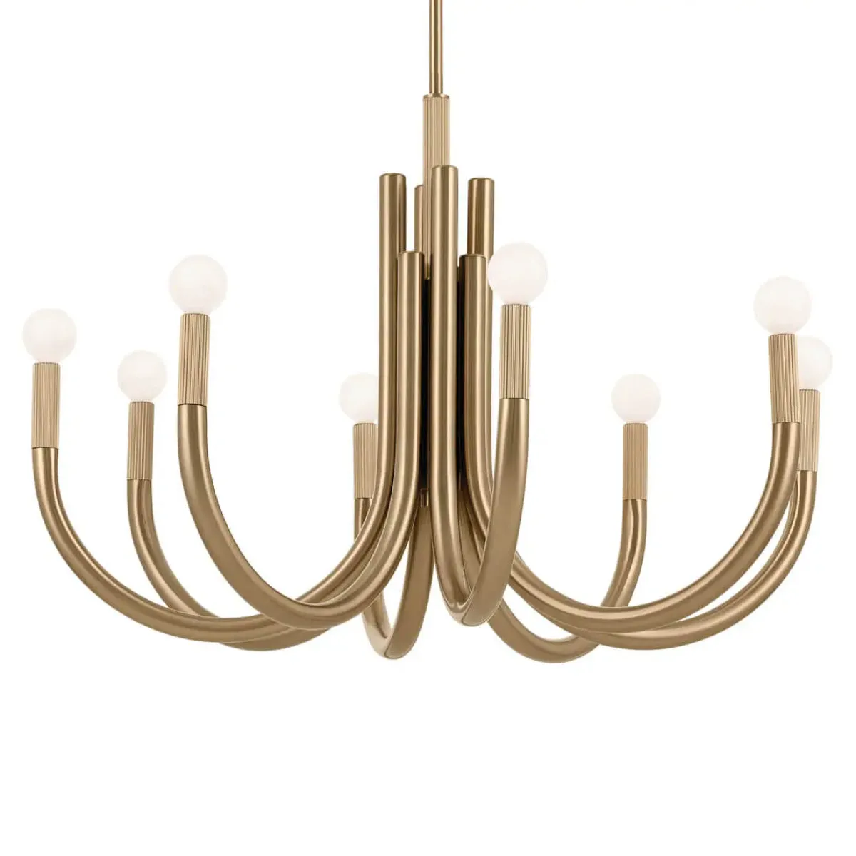 Odensa 29 in. 8 Lights Chandelier Champagne Bronze Finish