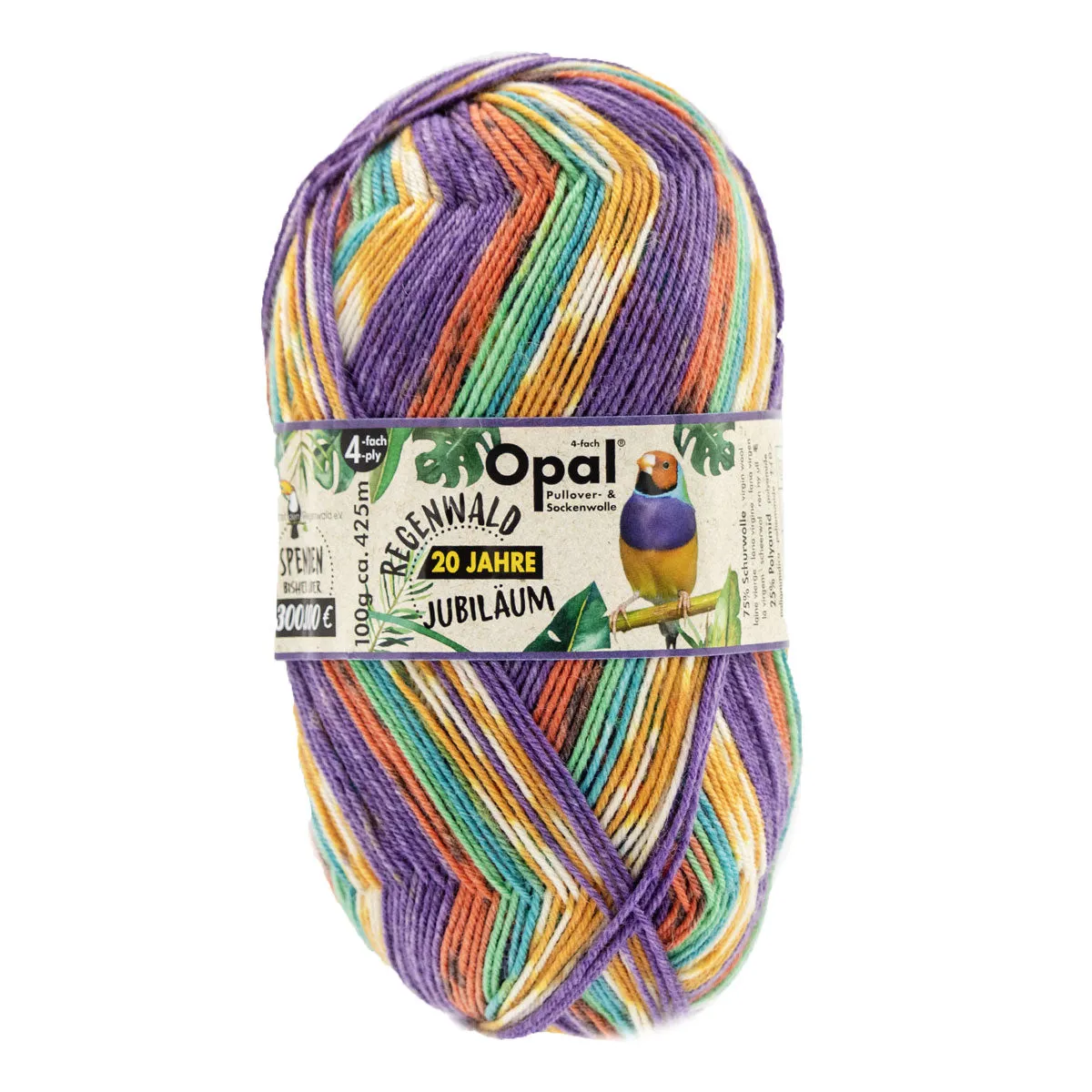 Opal Regenwald: 20th Anniversary Edition Yarn - 2143 Die Zierliche Emily