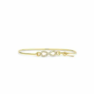 Pave Icon Bracelet Infinity Gold