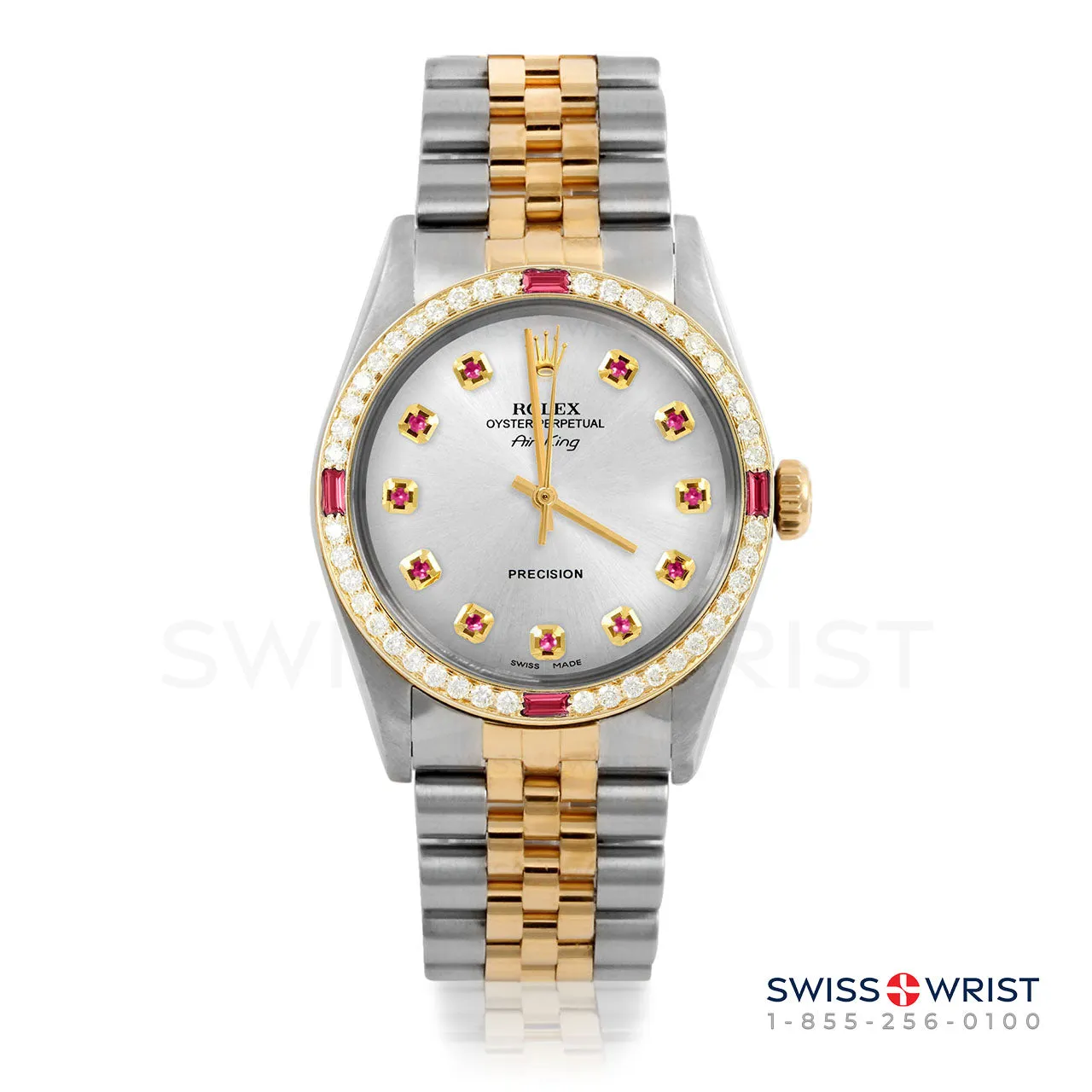 Rolex Air King 34mm | 5500-TT-SLV-RBY-AM-4RBY-JBL