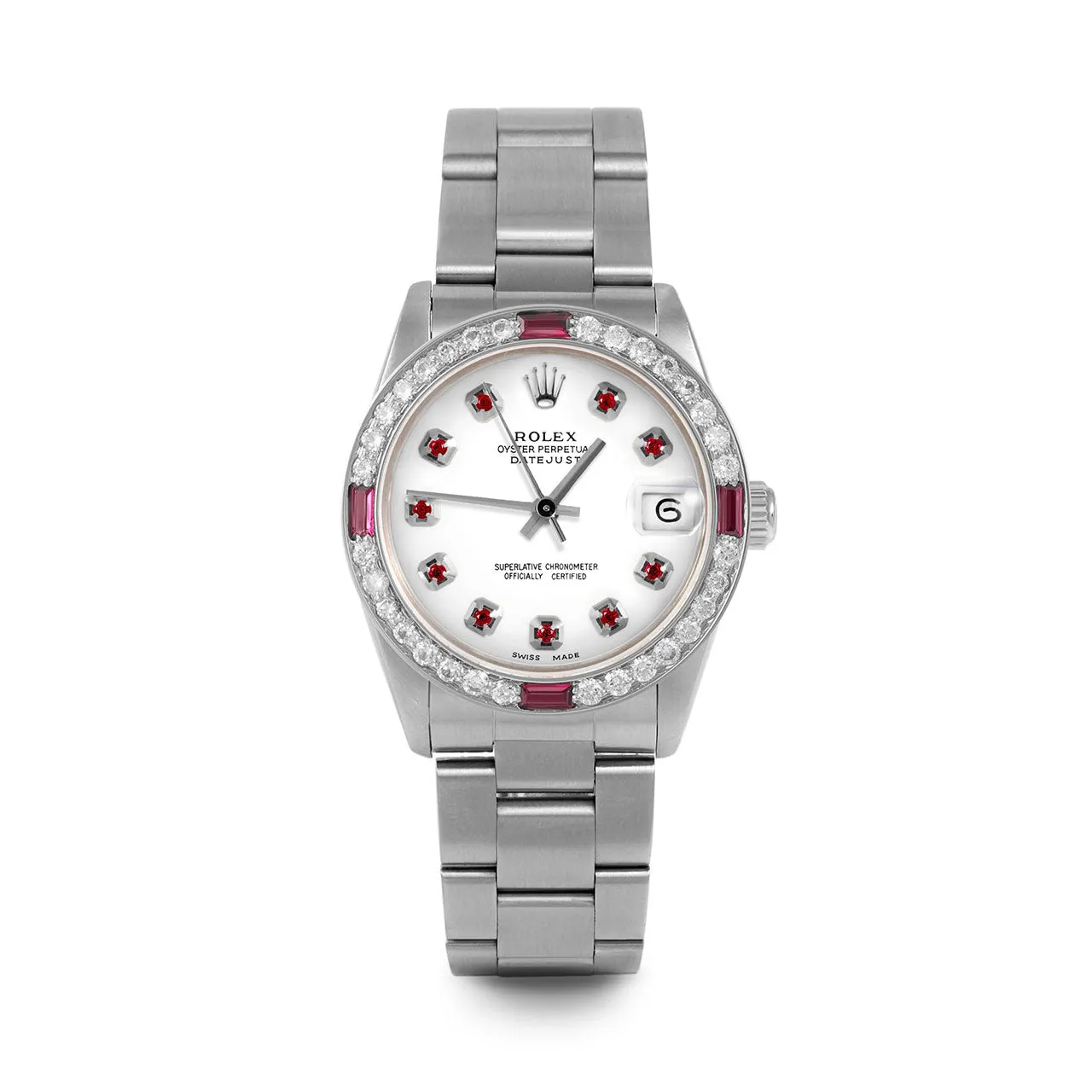 Rolex Datejust 31mm | 68274-WHT-RBY-AM-4RBY-OYS