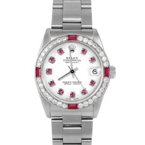 Rolex Datejust 31mm | 68274-WHT-RBY-AM-4RBY-OYS