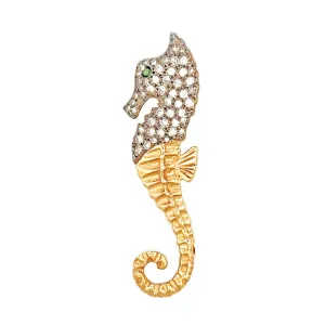 Seahorse Pin/Pendant, 14Kt