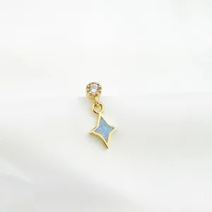 Small Cosmic Opal Star Earpin