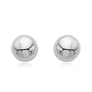 Sterling Silver12mm Polished Button